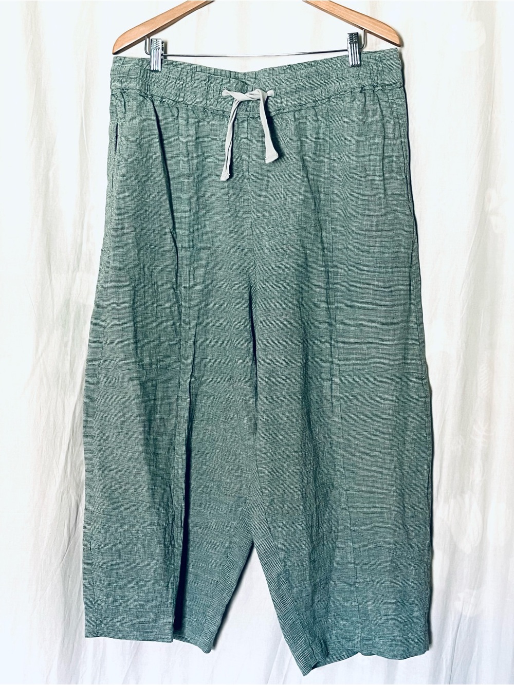 POETRY Linen Lantern Crop Relaxed Pants